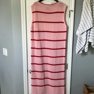 ASOS Pink Sleeveless Sweater Maxi Dress